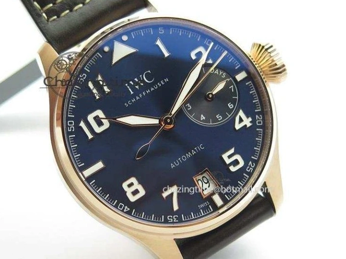 MIROTIME 0108 Big Pilot IW500909 RG ZF 1:1 Best Edition Le Petit Prince On Brown Leather Strap A Breathable 7293